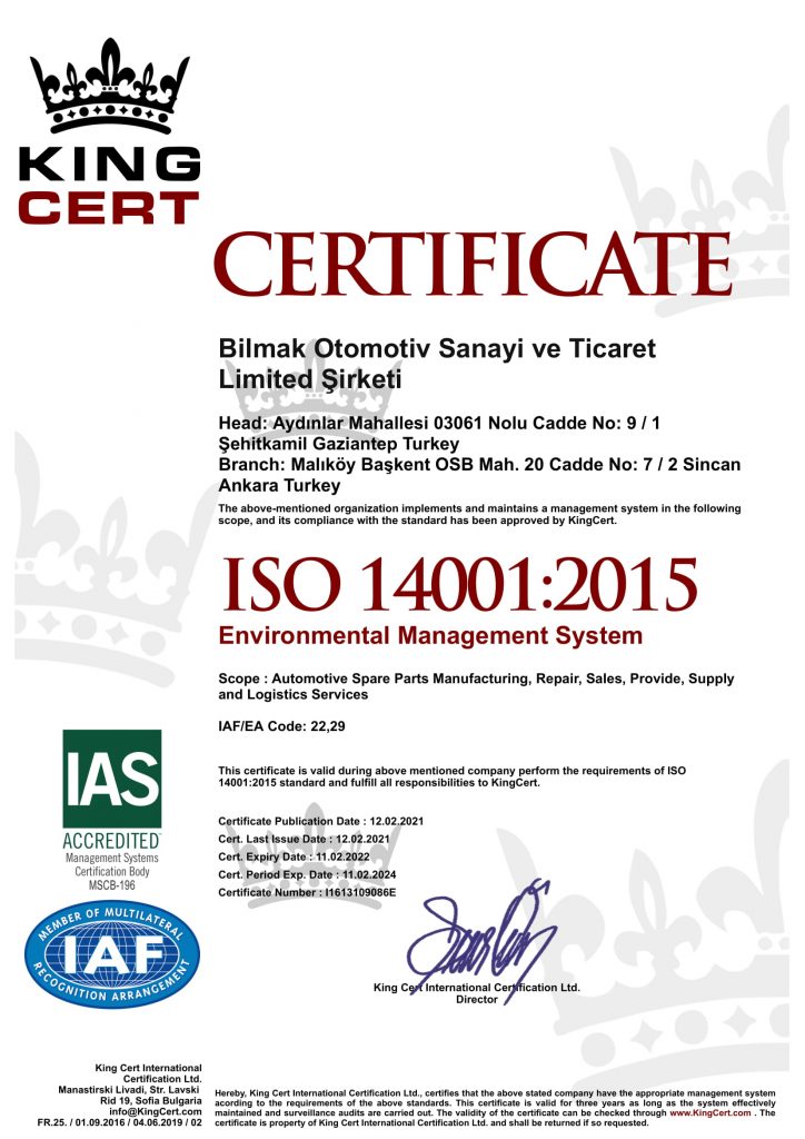 Bilmak-Otomotiv-14001-2021
